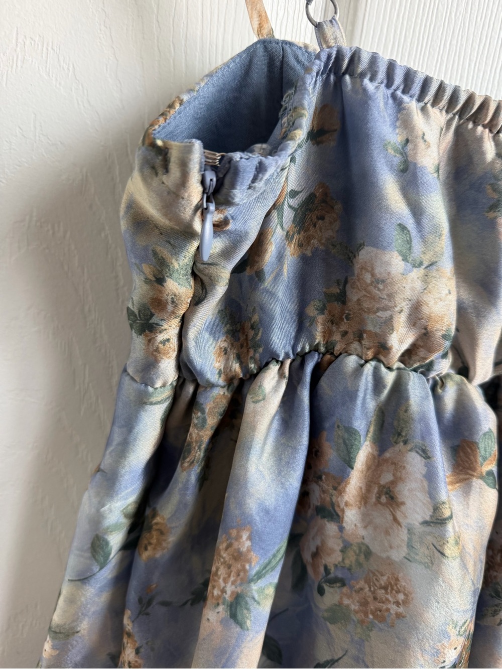 wild fable Light Blue Floral Tie-Strap Sundress - Picture 3 of 6